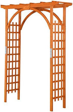 yaheetech 7ft wooden arch arbor, wood trellis for, main product view