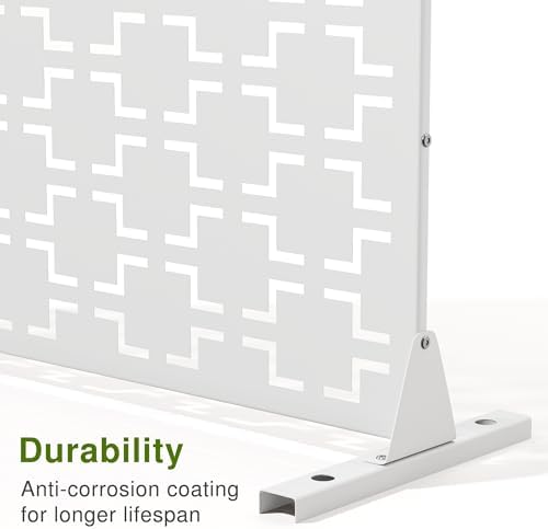 casaphoria 72" h x 35" w metal outdoor, front angle view