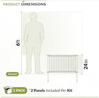 zippity 24in zurich fence kit, poly-steel diy no, package contents