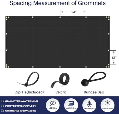 windscreen4less 6'x50' privacy fence screen heavy duty windscreen, package contents