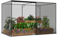 tangkula 10x6.5x6.5 ft crop cage, plant protection tent, main product view