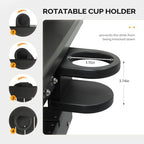 vingli 2.2ft hdpe porch swing with cup holder shown in use
