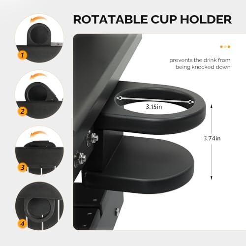 vingli 2.2ft hdpe porch swing with cup holder shown in use