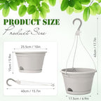 roshtia 10 pcs 10 inch hanging baskets for, close-up detail