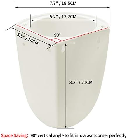 orimerc 4 pack corner wall mounted hanging planter shown in use