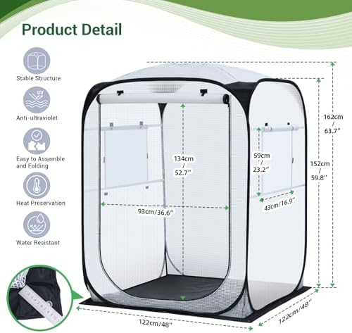 ohuhu pop up house - fast set-up small shown in use