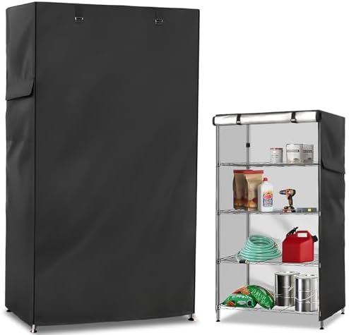 wire shelf cover,600d heavy duty 100% waterproof shelf, view 9