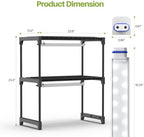 2-tier desktop indoor greenhouse with grow light, 11.8x23.6x23.6, front angle view