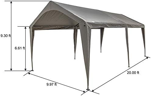 sunnyglade 10x20 ft heavy duty carport canopy outdoor, package contents