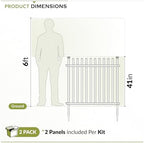 zippity burbank picket fence panels, white vinyl diy, package contents