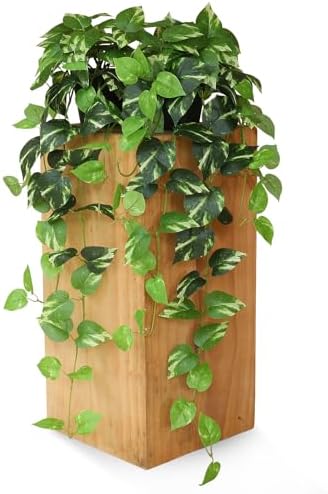 fake pothos hanging plants - 33" set of shown in use