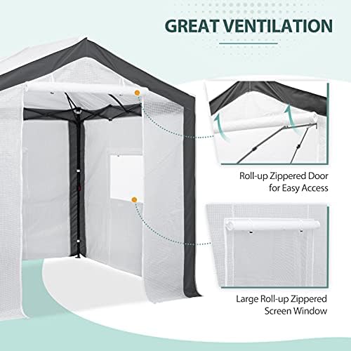 eagle peak 8x8 instant pop up center push, front angle view
