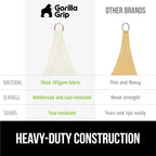 gorilla grip heavy duty sun shade sail for, side view