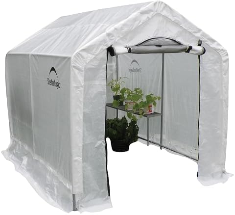 shelterlogic 6' x 8' x 6.5' growit greenhouse, package contents