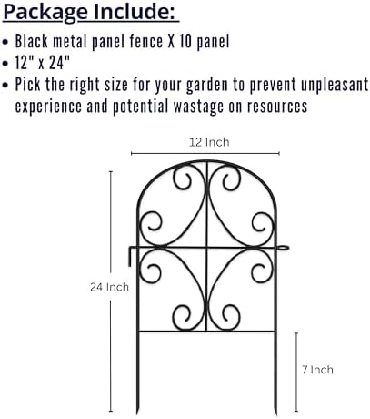 shoplala garden fence border animal barrier (10 panels) shown in use