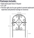 shoplala garden fence border animal barrier (10 panels) shown in use