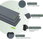 mondaria privacy fence panels for outside,6ft(w) x 6ft(h) showing dimensions
