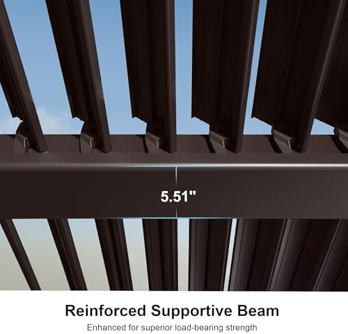 purple leaf outdoor louvered pergola 13' x 15', package contents