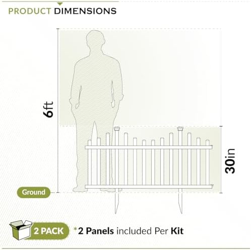 zippity madison picket fence panels, white vinyl diy, package contents