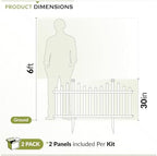 zippity madison picket fence panels, white vinyl diy, package contents