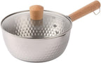 Food Grade Stainless Steel Snow Pan Milk Pot Add Thick Household Hammer Grain Soup
