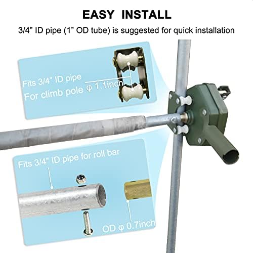 uygalaxy greenhouse sidewall manual film roll up hand, package contents