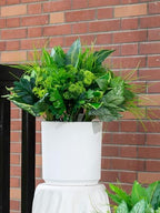 artificial plants outdoor, faux flower greenery stems for on a desk or shelf