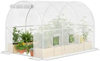 superlele 10x7x7ft greenhouse for outdoor, tunnel greenhouse with, front angle view
