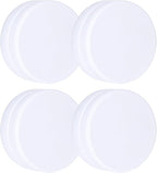2LB Heavy Duty Outdoor Curtain Weights, Strong Magnetic Gazebo Curtain Weights, Rubber Covered Waterproof Drapery Weight, Prevent Curtain Liner from Blowing Around, White, 4 Pairs