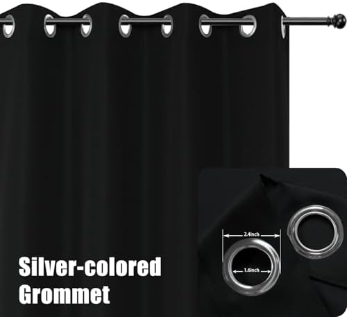 bonzer outdoor waterproof curtains for patio extra wide shown in use