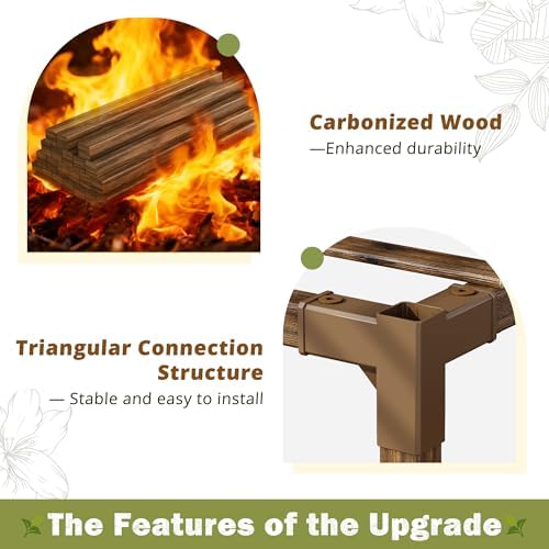 enhomee tall plant stand, large indoor outdoor for, side view