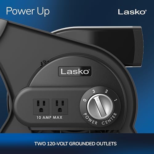 lasko pivoting high velocity portable utility fan, close-up detail