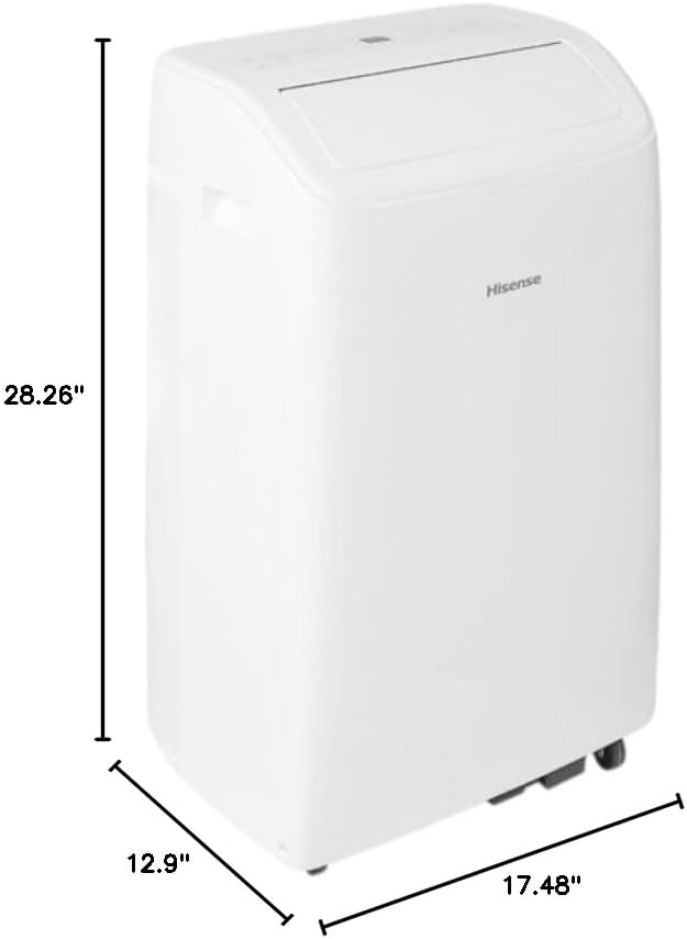 hisense 8,000 btu doe/sacc (10,000 ashrae) portable air, view 10