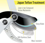 tree branch cutter garden shears set, loppers for, close-up detail