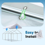advance outdoor 12x20 ft carport replacement top cover, package contents