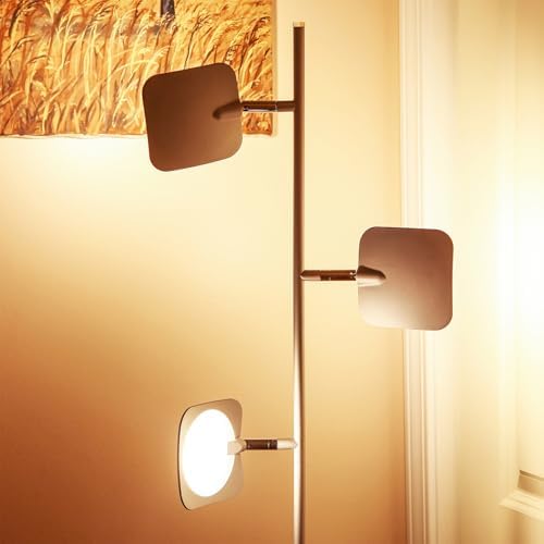 brightech tree floor lamp for living rooms & showing dimensions