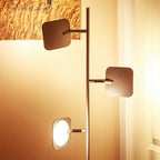 brightech tree floor lamp for living rooms & showing dimensions