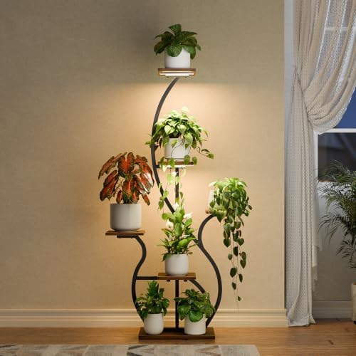 bacekoll plant stand with grow lights 6 tier, main product view