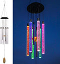 desgully solar wind chimes for outside, 6 color-changing, main product view