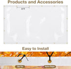 clear tarp 8x10ft heavy duty waterproof clear tarp, package contents