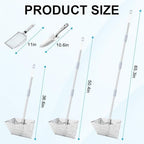 sand rake for beach,, 65 inches long handle shown in use