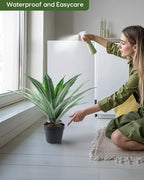 velener artificial agave plant in black pot with showing dimensions