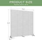casaphoria 72" h x 35" w metal outdoor, package contents