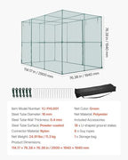vevor crop cage, 9.5 x 6.36 x 6.36 on a desk or shelf