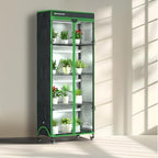 indoor greenhouse with grow light, mini greenhouse with, front angle view