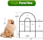 zeny 35 pack decorative garden fence fencing, 50, close-up detail