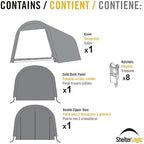 shelterlogic garage-in-a-box roundtop replacement cover 90509 | for on a desk or shelf