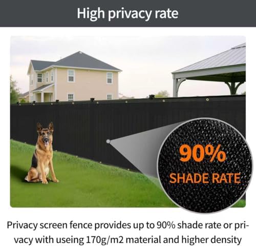 4x50ft fence privacy screen for decoration garden(black), package contents
