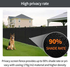 4x50ft fence privacy screen for decoration garden(black), package contents