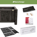 natrahedge (44" lx 15" w x 15" h on a desk or shelf